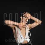 09-02-2005 Ara Halici at studio in Amsterdam, on behalf of musical Cabaret.

[keywords]Posed, Half Length, Singer, Actor[/keywords]